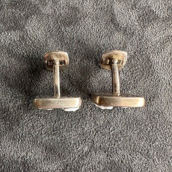 David Yurman Waves Cufflinks w/ Carved White Agate - RARE - Picture 7 of 14
